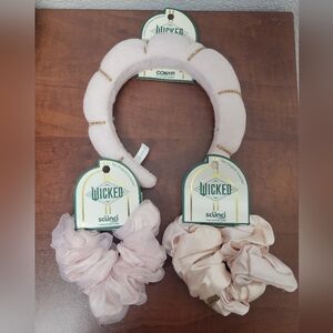 Scunci Wicked Pink Headband and Scrunchies Set Nwt